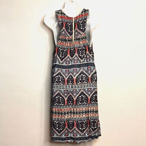 NEW Roxy Tank Dress Women Sleeveless Mini Blue Floral Size M Back Zip Beach Surf - Picture 7 of 15